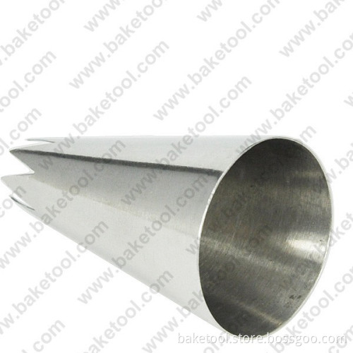 Stainless steel cake decorating medium open star pastry nozzle #349